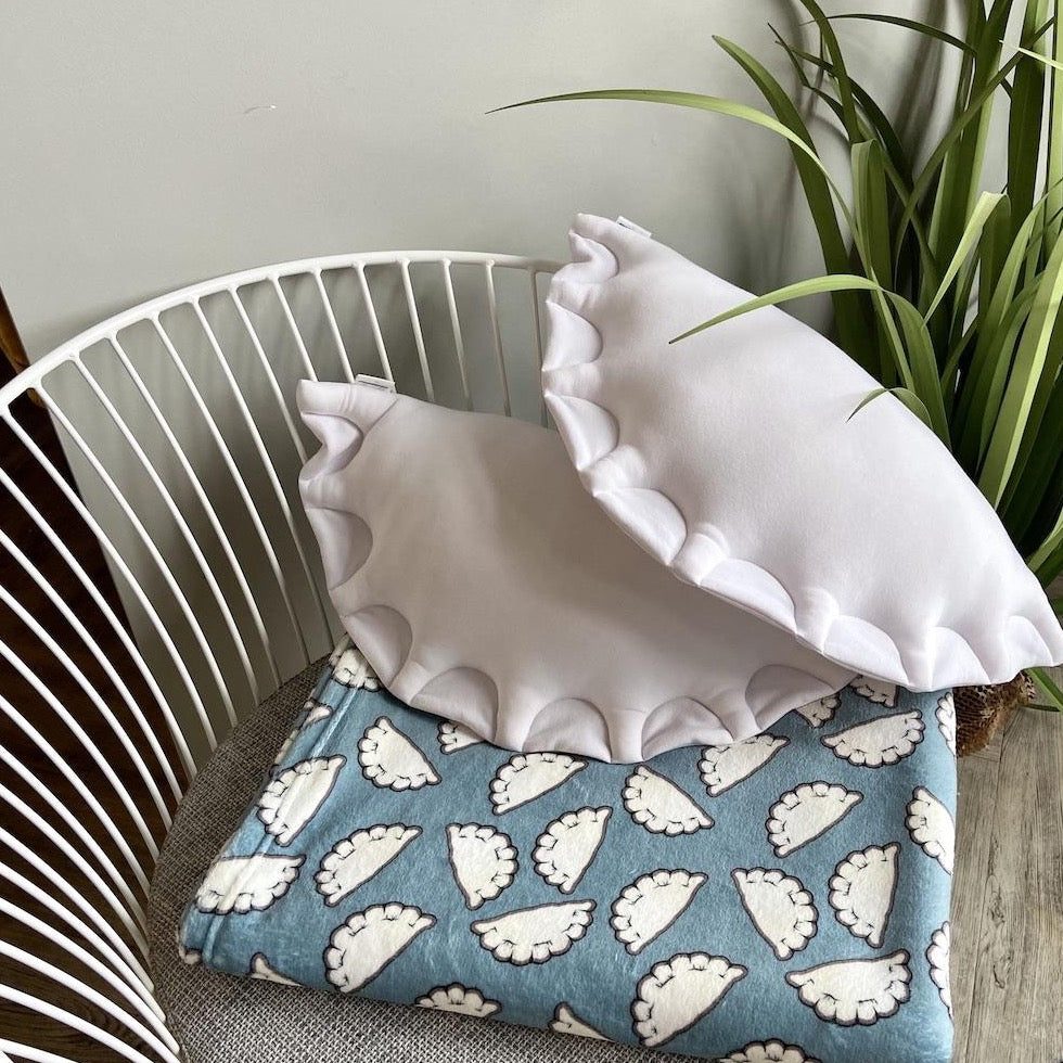 pierogi pillow and blanket