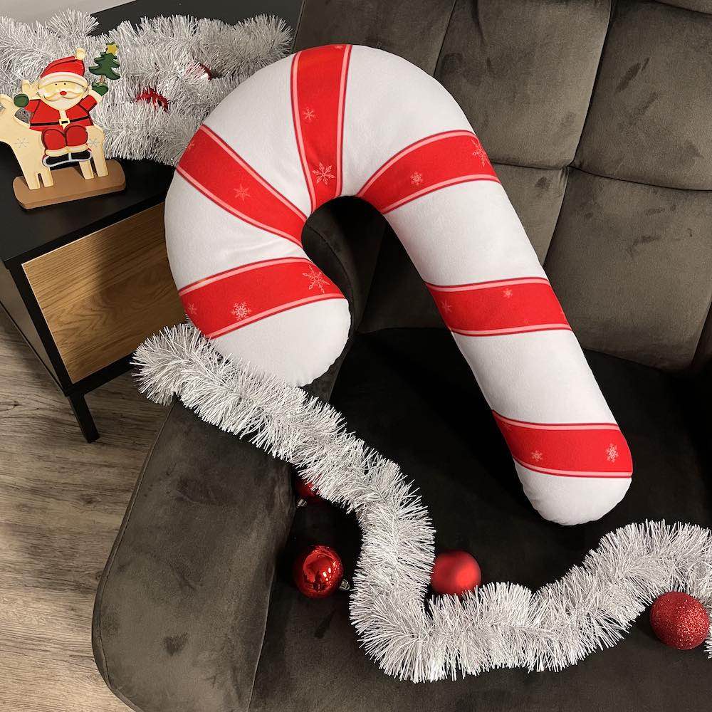 candy cane cushion