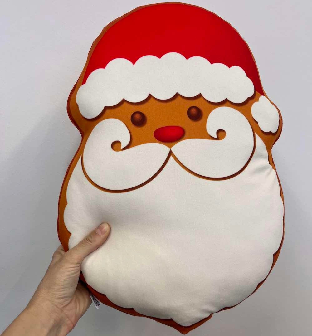 Santa Claus head cushion