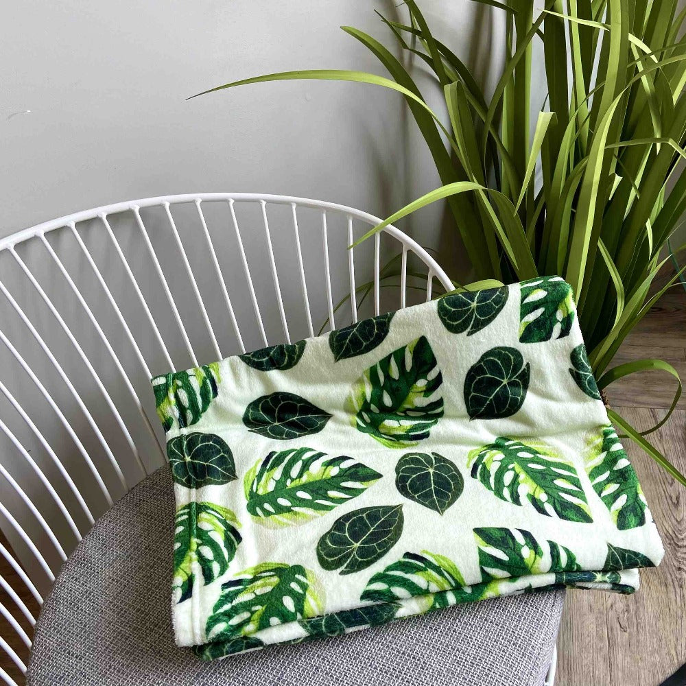 throw blanket monstera
