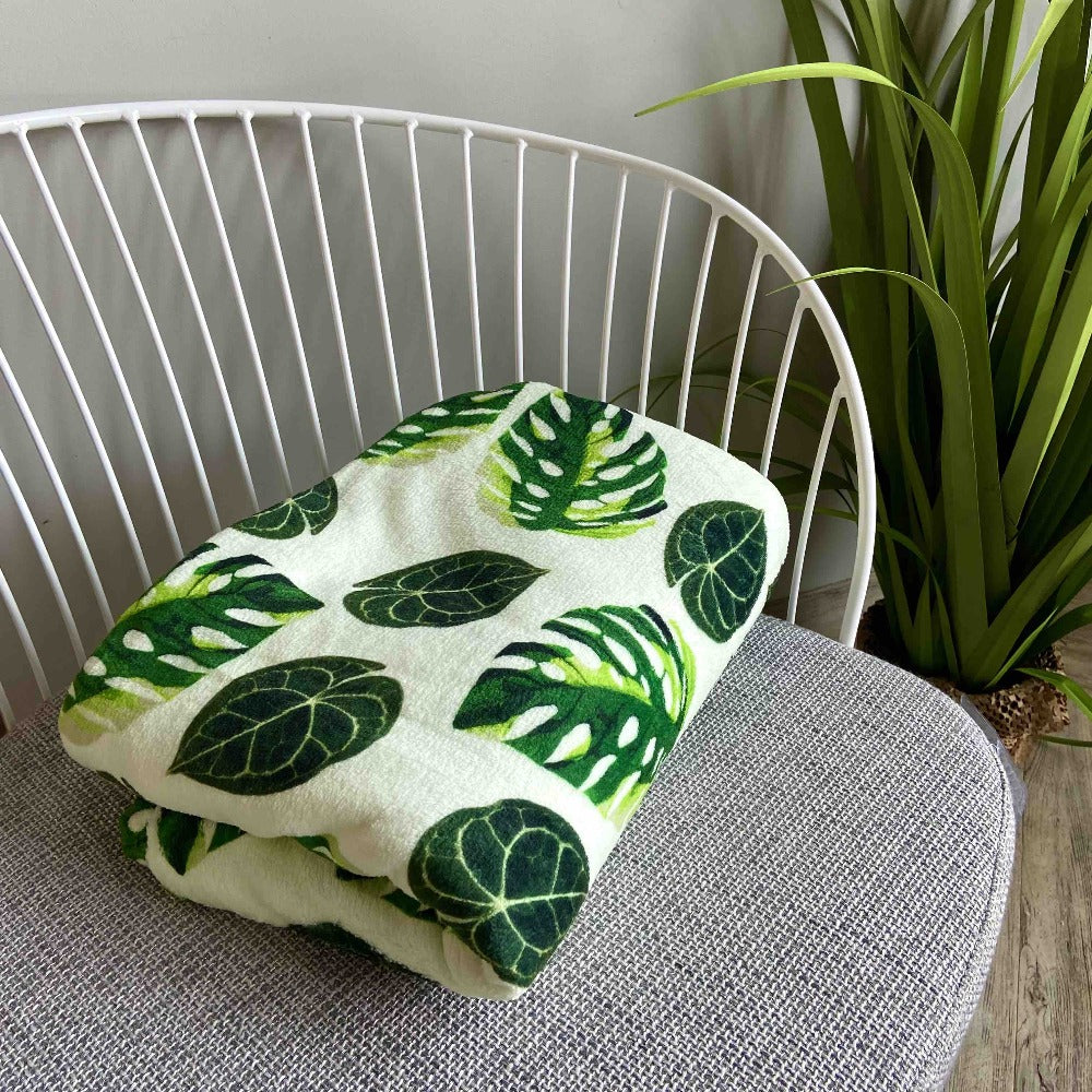monstera blanket