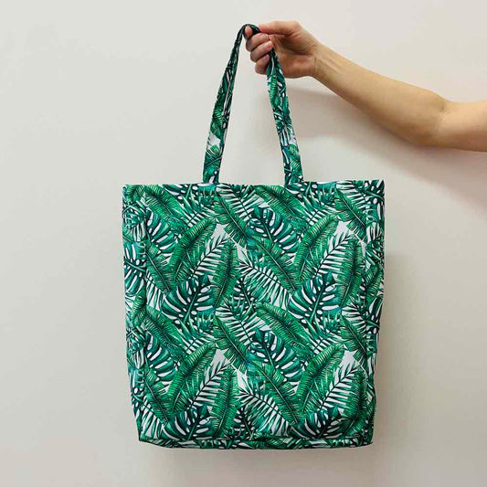Tropical leaves tote bag / tote bag / tropical vibes bag